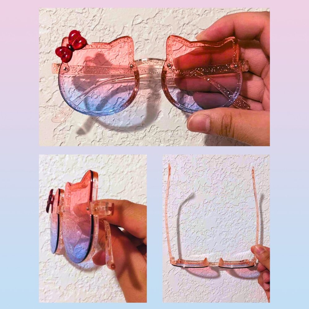 Hello Kitty Gradient Sunglasses | Y2K Kawaii Coquette Cat Eye Frames